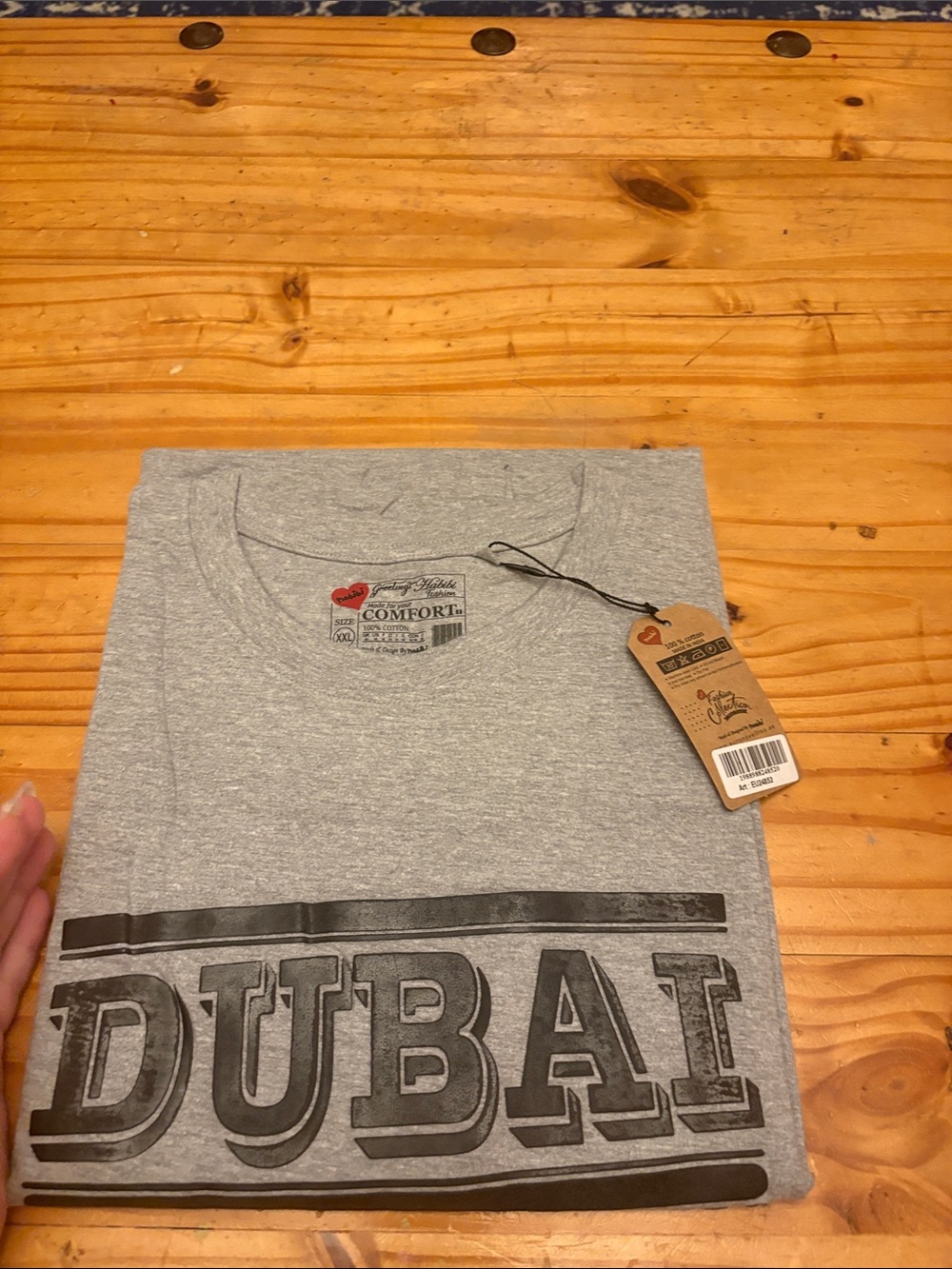 Brand New Grey Dubai Graphic T‑Shirt - Men
